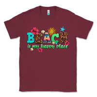 Burgundy beach is my happy place Classic Tee - AdoDesignShop