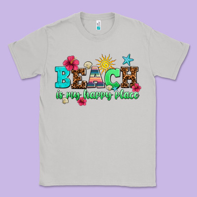 Beach Is My Happy Place Classic Tee Designed By Adodesignshop