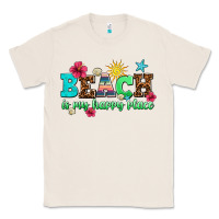 Natural beach is my happy place Classic Tee - AdoDesignShop