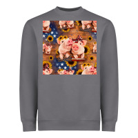 Storm american pigs seamless pattern Heavyweight Sweatshirt - HRA Design Shop