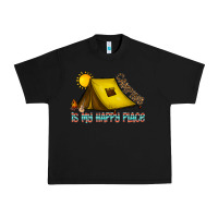 Black camping is my happy place Urban Heavy Tee - CowhideDigitalArt