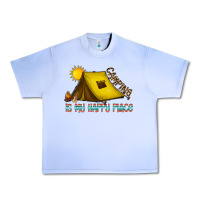 Grape Ice camping is my happy place Urban Heavy Tee - CowhideDigitalArt