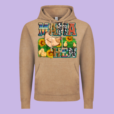 Mama Hen Vintage Hoodie Designed By Zillion Design Studio