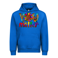 Cobalt LGBTQ+ you matter with leopard Urban Hoodie - NancyCooperArtShop