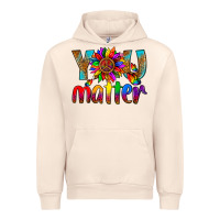 Sandshell LGBTQ+ you matter with leopard Urban Hoodie - NancyCooperArtShop