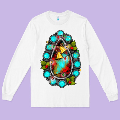 Gemstone Christmas Long Sleeve Tee Designed By Jahusdesignshop