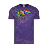 Cloud Purple peace love pride Vintage Tee - CowhideDigitalArt