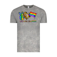 Cloud Rock peace love pride Vintage Tee - CowhideDigitalArt