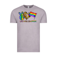 Vintage Zinc peace love pride Vintage Tee - CowhideDigitalArt