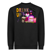 Black drink up witches Heavyweight Sweatshirt - CowhideDigitalArt