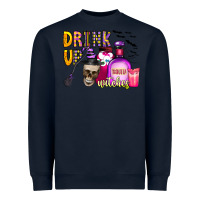 Navy drink up witches Heavyweight Sweatshirt - CowhideDigitalArt