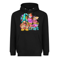 Black i just want stay home and craft Heavyweight Hoodie - NancyCooperArtShop