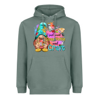 Sage i just want stay home and craft Heavyweight Hoodie - NancyCooperArtShop