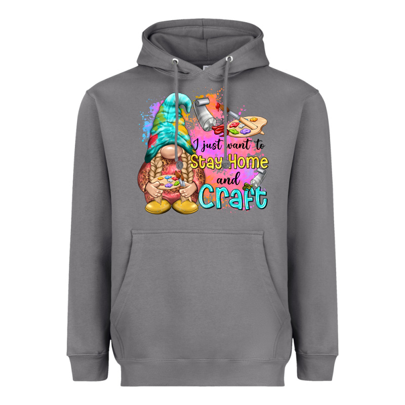 I Just Want Stay Home And Craft Heavyweight Hoodie by NancyCooperArtShop | Teevron