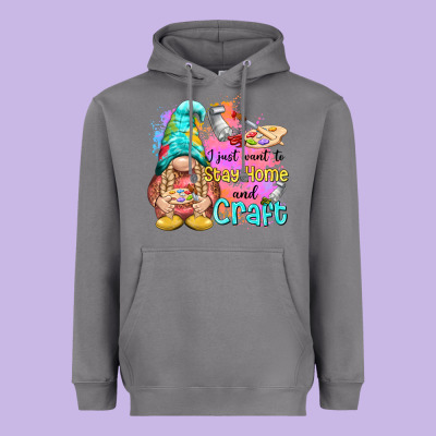 I Just Want Stay Home And Craft Heavyweight Hoodie Designed By Nancycooperartshop