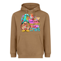 Toasted Coconut i just want stay home and craft Heavyweight Hoodie - NancyCooperArtShop