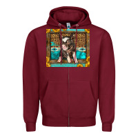 Burgundy Western Cute Pig Zipper Hoodie - LillyAllenDesigns