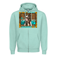 Seafoam Western Cute Pig Zipper Hoodie - LillyAllenDesigns