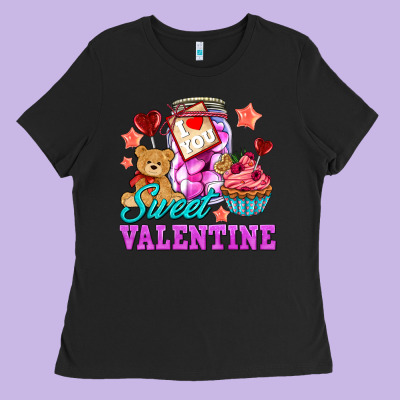 Sweet Valentine Ladies Tee Designed By Adodesignshop