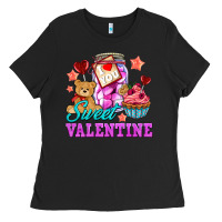 Black sweet valentine Ladies Tee - AdoDesignShop