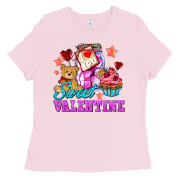 Bubblegum Pink sweet valentine Ladies Tee - AdoDesignShop