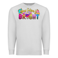 Dove Grey your future is bright Premium Sweatshirt - NancyCooperArtShop