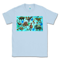 Dusty Blue dinosaurs sippy cup Classic Tee - Artiststas