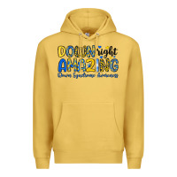 Antique Gold down right amazing down syndrome awareness Premium Hoodie - Artiststas
