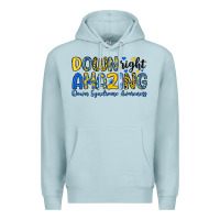 Blue Mist down right amazing down syndrome awareness Premium Hoodie - Artiststas