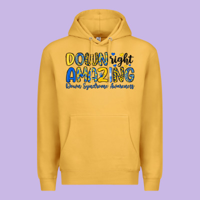 Down Right Amazing Down Syndrome Awareness Premium Hoodie Designed By Artiststas