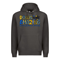 Smoke down right amazing down syndrome awareness Premium Hoodie - Artiststas