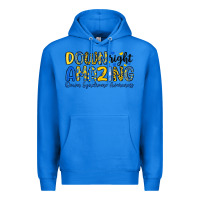 True Royal down right amazing down syndrome awareness Premium Hoodie - Artiststas