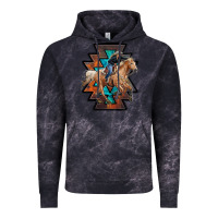 Cloud Black cowgirl with aztec Vintage Hoodie - RanaPortraitStore