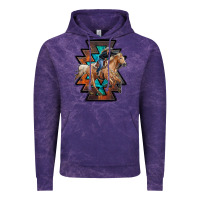 Cloud Purple cowgirl with aztec Vintage Hoodie - RanaPortraitStore
