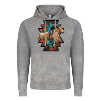 Cloud Rock cowgirl with aztec Vintage Hoodie - RanaPortraitStore