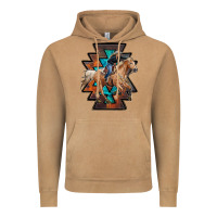 Vintage Camel cowgirl with aztec Vintage Hoodie - RanaPortraitStore