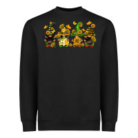 Black sunflower gnomies Heavyweight Sweatshirt - FaDigitalArtStudio