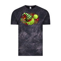 Cloud Black Tennis Christmas With Racket And Hat Vintage Tee - FaDigitalArtStudio
