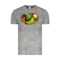 Tennis Christmas With Racket And Hat Vintage Tee | Teevron