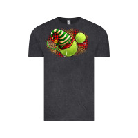 Vintage Black Tennis Christmas With Racket And Hat Vintage Tee - FaDigitalArtStudio