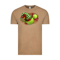 Vintage Coffee Tennis Christmas With Racket And Hat Vintage Tee - FaDigitalArtStudio