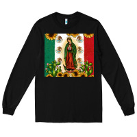 Black our lady of guadalupe Long Sleeve Tee - JahusDesignShop