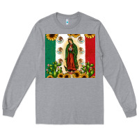 Heather Grey our lady of guadalupe Long Sleeve Tee - JahusDesignShop