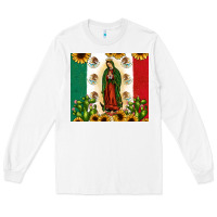 White our lady of guadalupe Long Sleeve Tee - JahusDesignShop