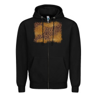 Black leopard background Zipper Hoodie - BarkalooDesign