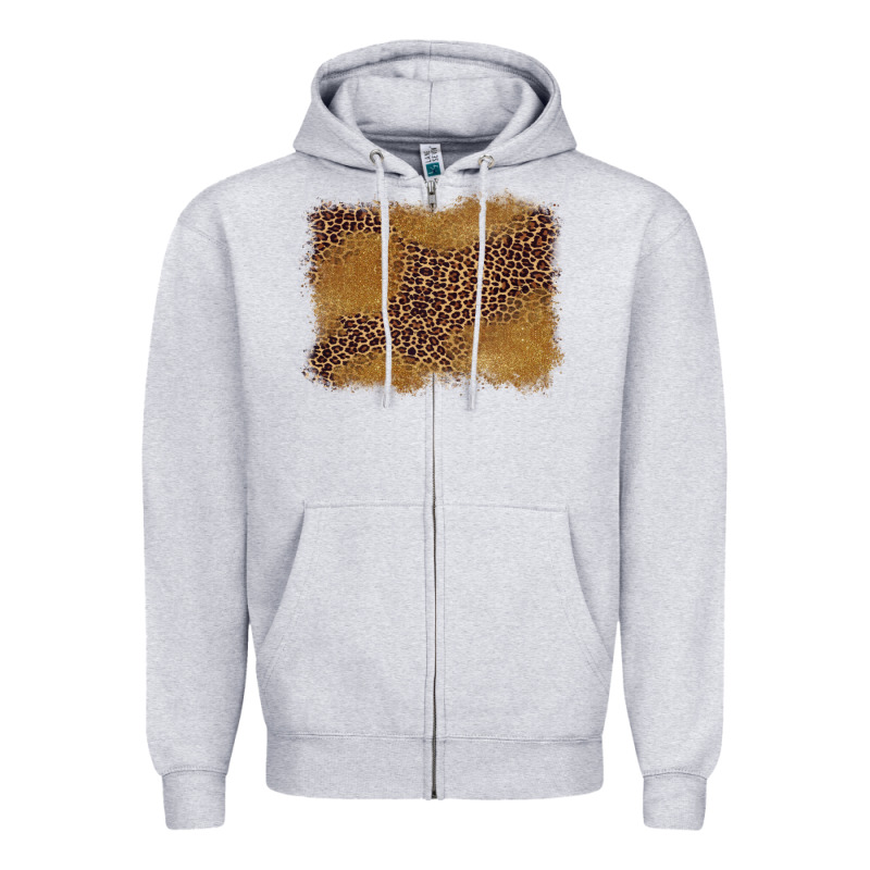 Leopard Background Zipper Hoodie by BarkalooDesign | Teevron