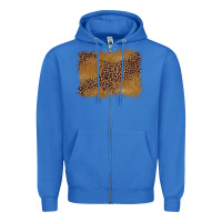True Royal leopard background Zipper Hoodie - BarkalooDesign