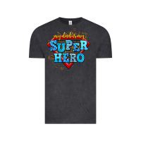 Vintage Black my dad is my super hero Vintage Tee - AdoDesignShop