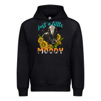 Black Just a Little Moody Urban Hoodie - texasbilliewilder