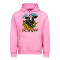 Fuchsia Pink Just a Little Moody Urban Hoodie - texasbilliewilder
